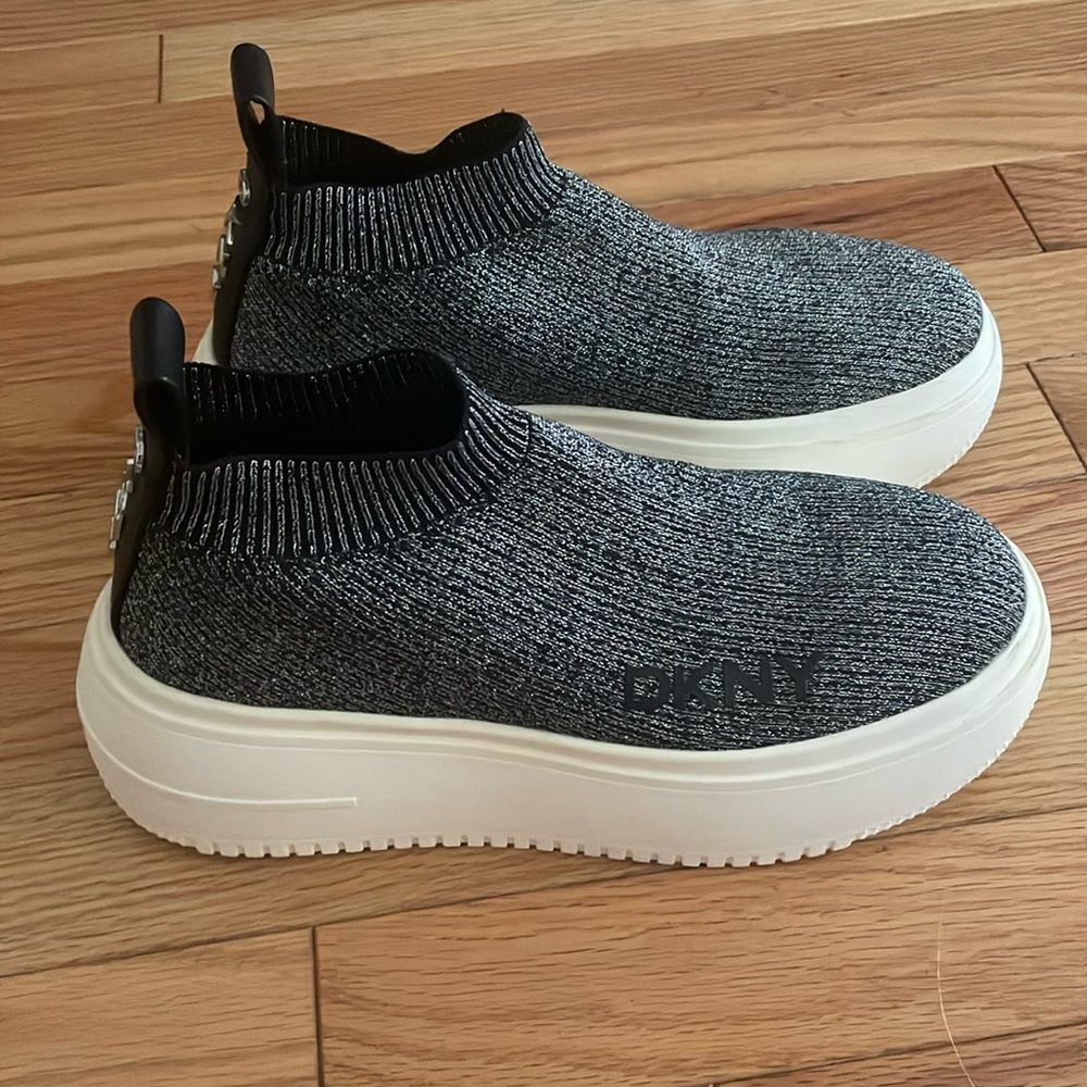 DKNY metallic sock sneakers